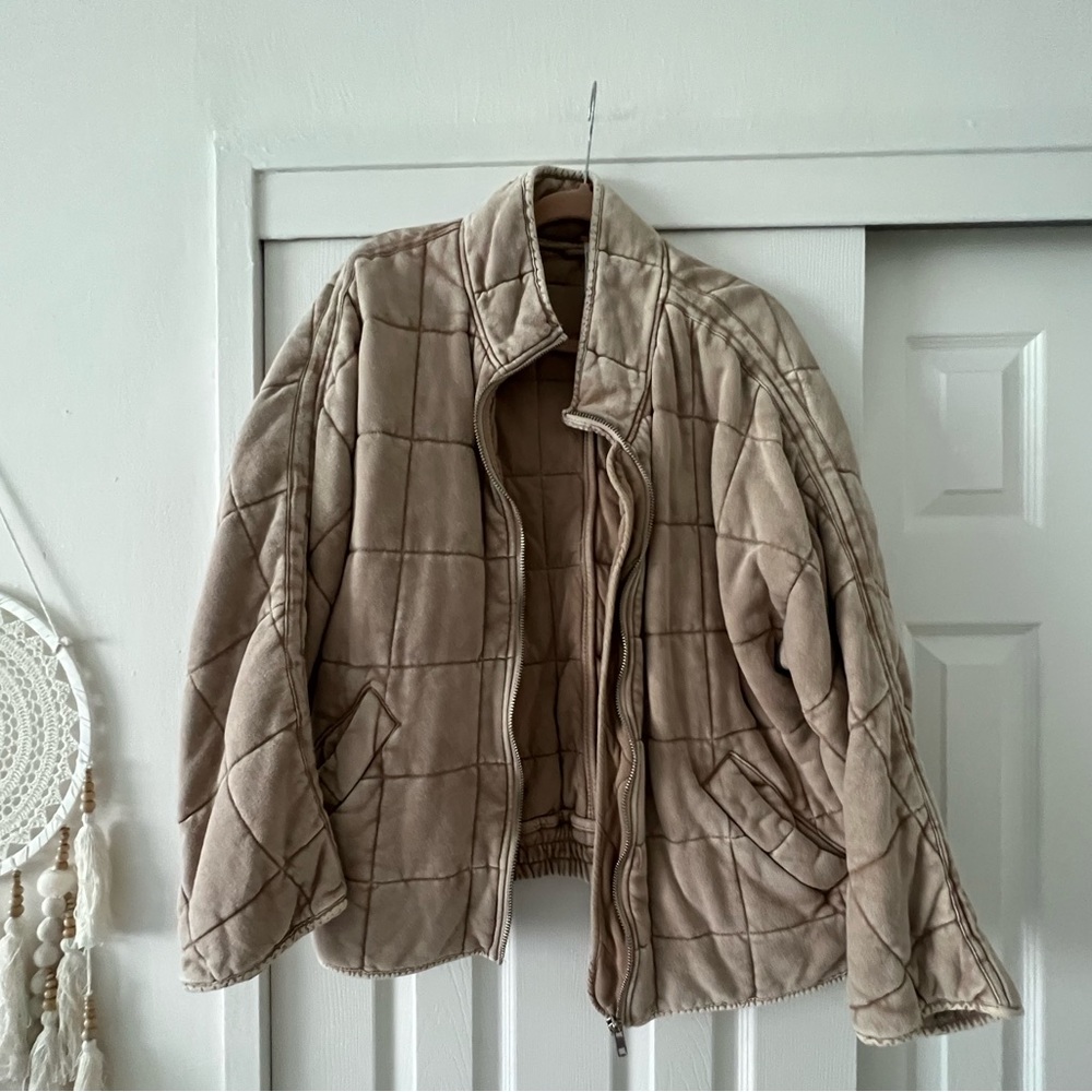 Free People Dolman Quilted Knit Jacket